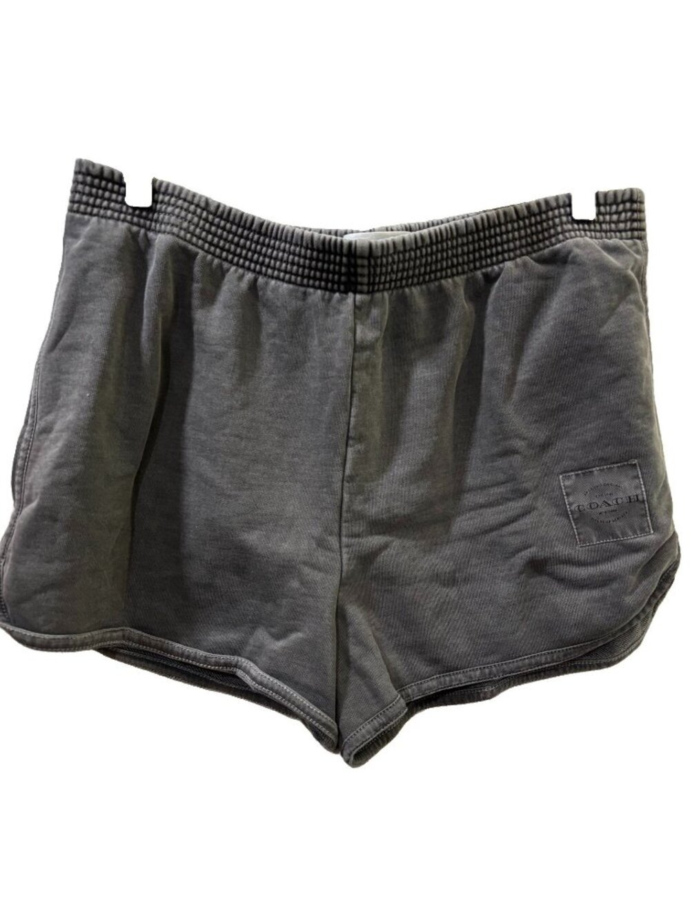 Coach Garment Dye Track Shorts Dark Gray Pullon Shorts Size M